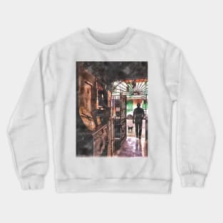 New Orleans Jazz and Cool Cats Watercolor Painting Crewneck Sweatshirt